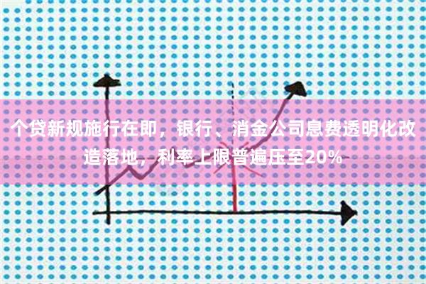 个贷新规施行在即，银行、消金公司息费透明化改造落地，利率上限普遍压至20%